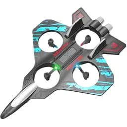 Квадрокоптер радиоуправляемый самолет-истребитель XZCUREC D01 Fighter Jet 2.4 GHz Синий для детей 6+