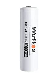 Акумулятор 18650 Wurkkos 3000 mAh літій-іонний Li-Ion для потужних ліхтариків 3,6V Випуклий плюс (19298) - мініатюра 2