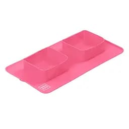 Складна миска Waudog Silicone, 38,5х23х5 см, рожевий (50807) - мініатюра 2