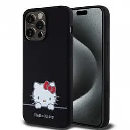 Чехол Hello Kitty Liquid SilicOne Daydreaming Logo для iPhOne 15 Pro Max Black (57983116915)