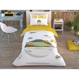 Комплект постельного белья TAC Disney Star Wars The Child Полуторный Разноцветный 000229567