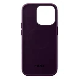 Кожаный чехол-панель для Apple iPhone 14 Pro, FAKE Leather Case, фиолетовый, искусственная кожа, премиум, противоударный, защита всего корпуса, с мягкой подкладкой, поддержка MagSafe и беспроводной зарядки, ArmorStandart (ARM64398) - мініатюра 2