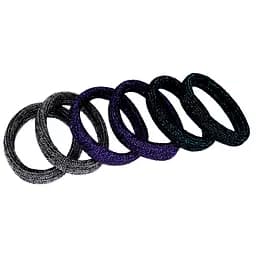 Резинки для волосся Кольорова з блиском-1 0307-1113-1, 50 шт