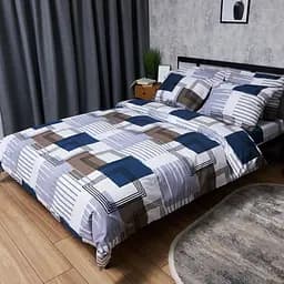Комплект постельного белья Moon&Star Бязь Gold Люкс Bold Lines King Size 220x240 наволочки 4х50х70