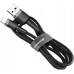 Кабель Baseus Cafule USB Lightning 1 м CALKLF-BG1 чорно-сірий