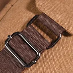 Практична чоловіча сумка через плече текстильна 21230 Vintage коричнева - мініатюра 9