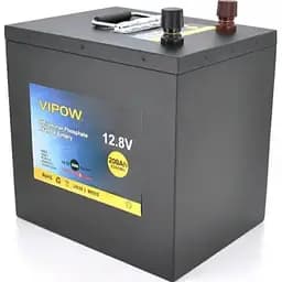 Акумулятор Vipow LiFePO4 12,8V 200Ah із вбудованою ВМS платою 100A