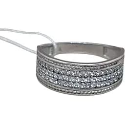 Серебряное кольцо Агни Река Широкая с фианитами. 1578/9Р-CZ 19