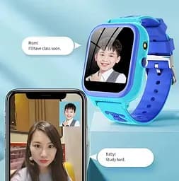Дитячий смарт годинник T18 на Android з 16GB пам'яті, GPS, 4G дзвінками, відеозв'язком, YouTube, TikTok, WhatsApp та українською мовою До 5 днів роботи Блакитний - мініатюра 8