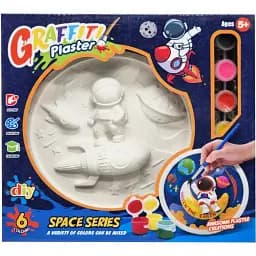 Набір для творчості  Bambi Гіпсова розмальовка тарілка 16.5 см Space Series MK5430-822 