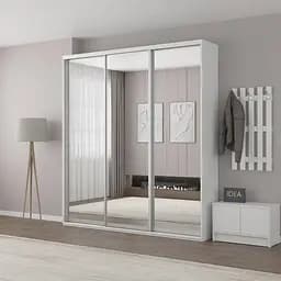 Шафа-купе Idea серія 4 220 x 45 x 240 см Білий Дзеркало
