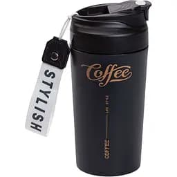 Термочашка Coffee 480 мл з керамічною колбою, чорний Yiwu HP-14-14B - мініатюра 2