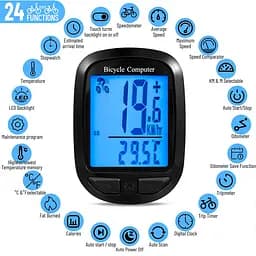 Бездротовий велокомп'ютер YD100-A Waterproof з підсвічуванням (25 функцій) - мініатюра 6