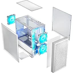 Корпус LogicConcept DART PRO ARGB MINI WHITE MESH без БП (AM-DART-PRO-ARGB-20) - мініатюра 5