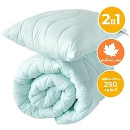 Набір Ideia Tropical ковдра 140х210 + подушка 50х70 всесезонний м'ята 8-32432*002 - мініатюра 2