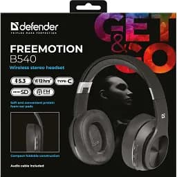 Навушники Defender FreeMotion B540 Bluetooth Black - мініатюра 6