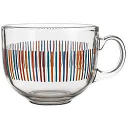 Чашка LUCCA MALAGA Stripes Banquet 435 мл.,скло