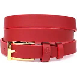 Ремінь шкіряний Grande Pelle для жінок 120х2 см яскравий тонкий acs0029638