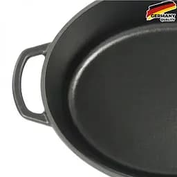 Гусятниця чавунна з кришкою KELA Calido (12473) 33х26х12 см 6 л чорна - мініатюра 3