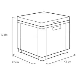 Стіл-скриня з термоізоляцією Allibert Ice Cube графіт - мініатюра 10
