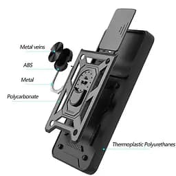 Ударостійкий чохол Camshield Serge Ring for Magnet для Samsung Galaxy M53 5G - мініатюра 2