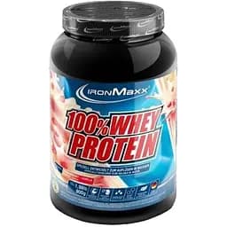 Протеїн IronMaxx 100% Whey Protein Полуниця-ваніль 900 г