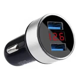Автомобильное зарядное устройство на 2 USB черное АЗУ HZ HC6