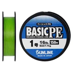 Шнур Sunline Basic PE 150 м (Light Green) 1.0/0.171 мм 16 lb/7.7 кг