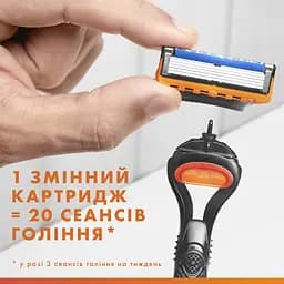Станок для гоління чоловічий (бритва) Gillette Fusion5 з 2 змінними картриджами  - мініатюра 8