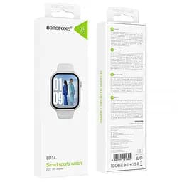 Смарт-годинник Borofone BD14 Smart sports watch (call version) Silver - мініатюра 3