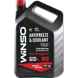 Антифриз Winso Antifreeze & Coolant Red -42°C червоний G12+, 10 кг (881050)