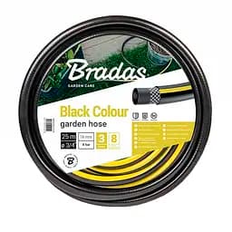 Шланг для поливу Black 3/4″ 25м, Bradas чорний WBC3/425