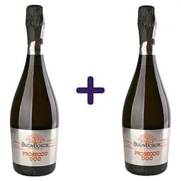 Вино игристое BuonBosch Prosecco DOC Extra Dry 1.5 л (2 шт. х 0.75 л)