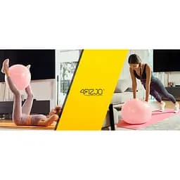 М'яч для фітнесу (фітбол) 4FIZJO 65 см Anti-Burst 4FJ0401 Pink (P-5907739317384) - мініатюра 5