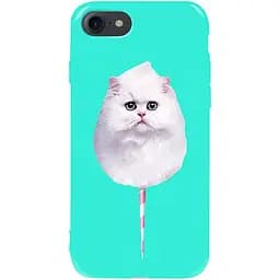Чехол-накладка Toto Pure TPU 2 mm Print Case Apple iPhone 7/8/SE 2020 #9 Cat Candy Mint
