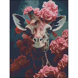 Алмазная мозаика Strateg ПРЕМИУМ Жирафа без подрамника размером 30х40 см (ZAV3040-5)