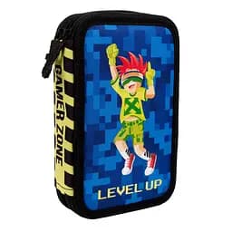 Шкільний пенал твердий 1Вересня HP-01 твердий подвійний Gamer Zone