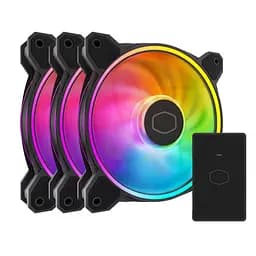 Корпусний вентилятор 120 мм Cooler Master MasterFan MF120 Halo2 3 шт MFL-B2DN-213P2-R2 Black