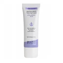 Осветляющий крем для лица Гиалуроновая кислота Aura Secret Hyaluronic Acid Water Drop Tone Up Cream Jigott 50 мл