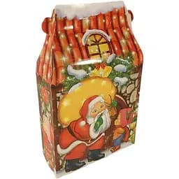 Новогодняя подарочная картонная упаковка для конфет на 600 грамм "New Year Ceti" 25 шт/уп.