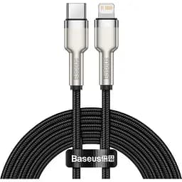 Кабель Baseus Cafule Metal Type-C to Lightning PD 20W (2m) black (CATLJK-B01)