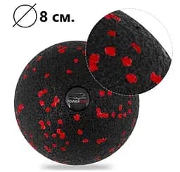 Набір для масажу та йоги PowerPlay PP_4095 EPP (Ролик 45*15 + 2-ва мячі) Red + гумка 11 кг (PP_4095_Red) - мініатюра 6