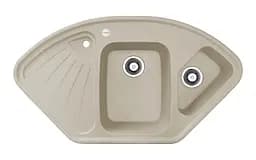Кухонна мийка Adamant CONSENSUS Avena 1045x575x190 мм, кутова з крилом 104,5 см