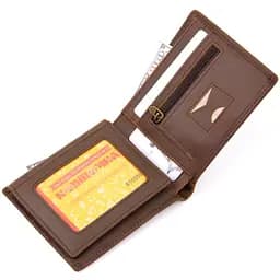 Портмоне унісекс матове 20445 Vintage темно-коричневе - мініатюра 3