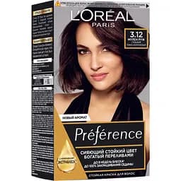 Краска для волос L’Oréal Paris Preference, тон 3,12 (Мулен Руж. Глубокий тёмно-коричневый), 174 мл (A8454601)