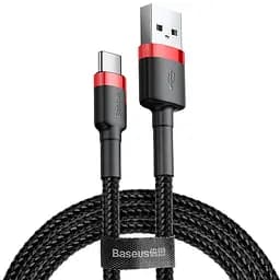 Кабель Baseus Cafule Cable USB to Type-C 2A 3m CATKLF-U91 Black-Red
