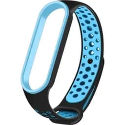 Ремінець Becover Vents Style для Xiaomi Mi Smart Band 5 / Mi Smart Band 6 Black-Blue (705150)