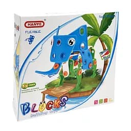 Болтова розбірна іграшка "Слонік" HANYE J-7713, 59 елементів