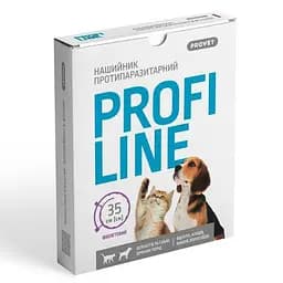 Ошейник ProVET Profiline для кошек и собак 35 см фиолетовый инсектоакарицид