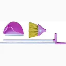 Совок для прибирання Zambak Plastik та щітка з довгими ручками фіолетовий (ZP-128v) - мініатюра 4